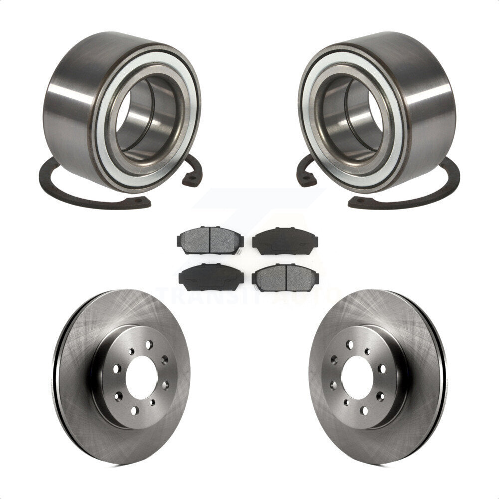Wheel Bearing Disc Brake Rotors And Pads Front Kit For Acura Integra Honda Civic