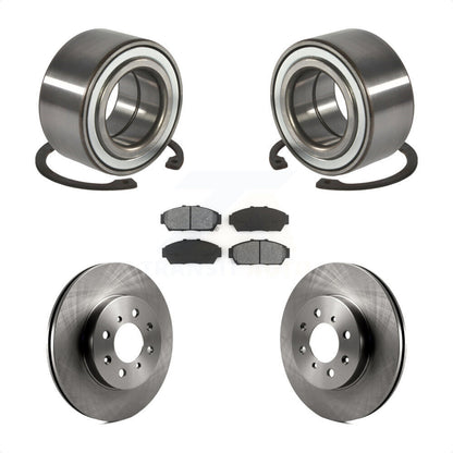 Wheel Bearing Disc Brake Rotors And Pads Front Kit For Acura Integra Honda Civic