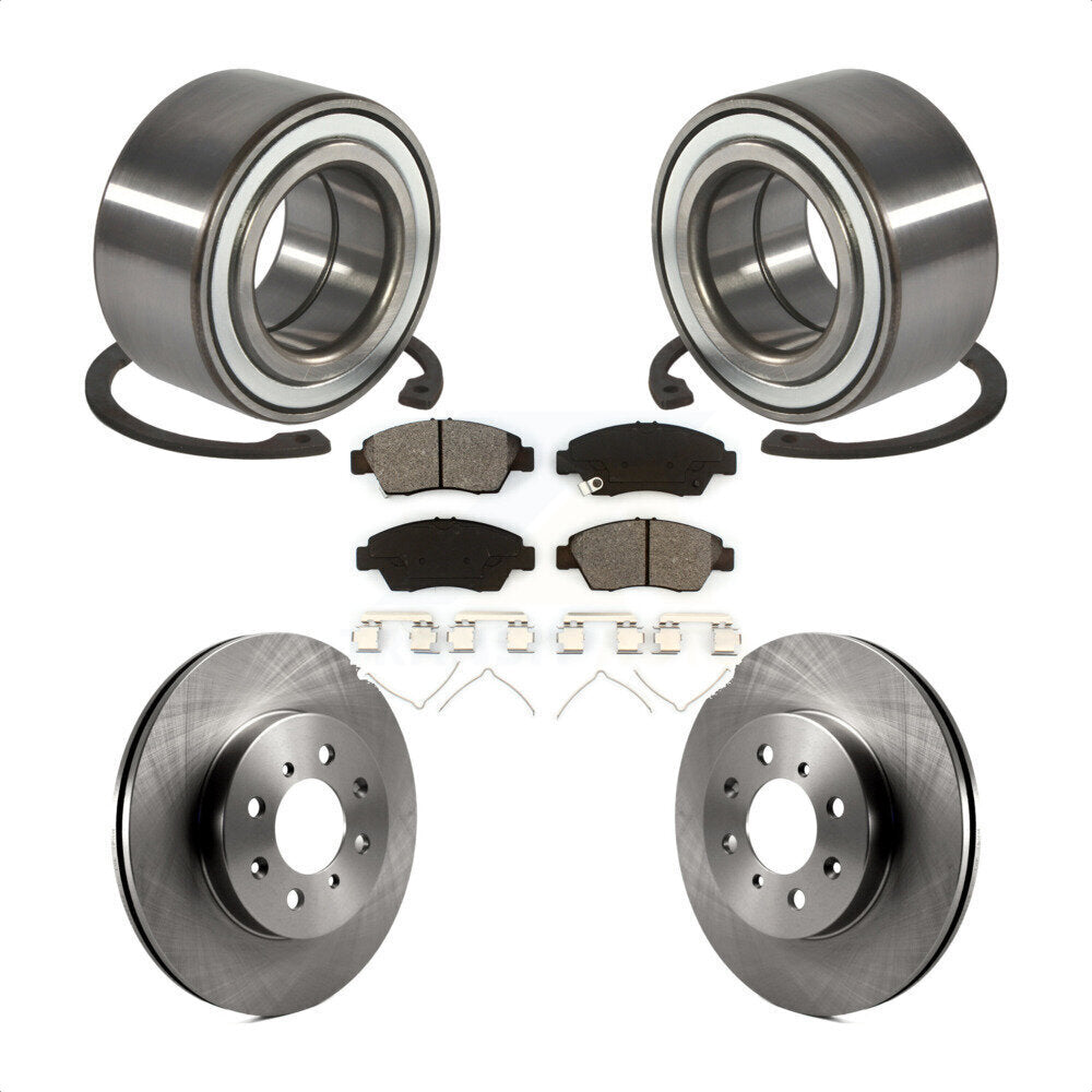Wheel Bearing Disc Brake Rotors And Pads Front Kit For Honda Civic del Sol