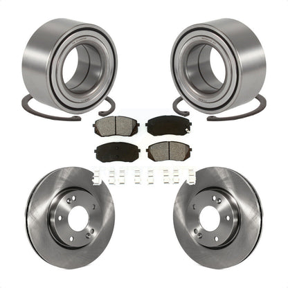 Wheel Bearing Disc Brake Rotors And Pads Front Kit For 2010-2012 Kia Rondo