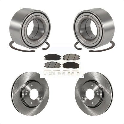 Wheel Bearing Disc Brake Rotors And Pads Front Kit For Hyundai Santa Fe