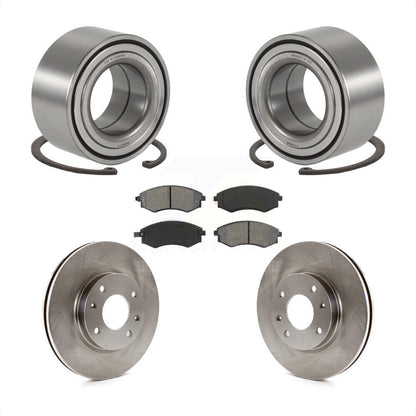Wheel Bearing Disc Brake Rotor Pad Front Kit For 2004 Hyundai Sonata To 09 03