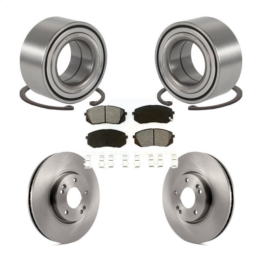 Wheel Bearing Disc Brake Rotor And Pad Front Kit For Hyundai Tucson Kia Sportage