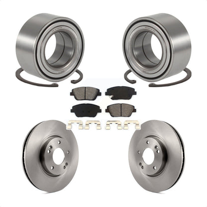 Wheel Bearing Disc Brake Rotors And Pads Front Kit For Hyundai Sonata Kia Optima
