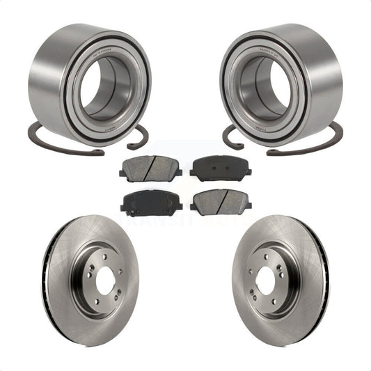 Wheel Bearing Disc Brake Rotors And Pads Front Kit For 2011-2015 Kia Optima 2.0L