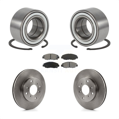 Wheel Bearing Brake Rotor & Pad Front Kit For 98-02 Honda Accord Coupe with 2.3L