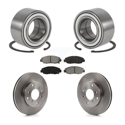 Wheel Bearing Brake Rotor & Pad Front Kit For 98-02 Honda Accord Sedan with 2.3L
