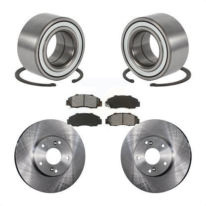 Wheel Bearing Disc Brake Rotor And Pad Front Kit For 1998-2002 Honda Accord 3.0L
