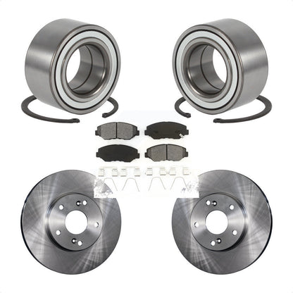 Wheel Bearing Disc Brake Rotor And Semi-Metallic Pad Front Kit For Honda Element