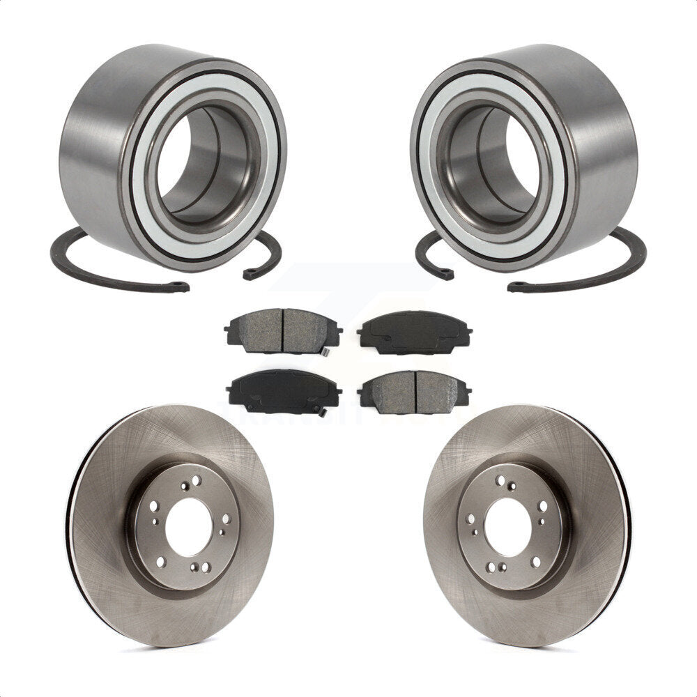 Wheel Bearing Disc Brake Rotors And Pads Front Kit For 2000-2009 Honda S2000