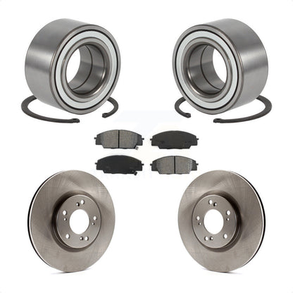 Wheel Bearing Disc Brake Rotors And Pads Front Kit For 2000-2009 Honda S2000