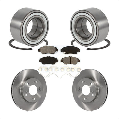 Wheel Bearing Disc Brake Rotors And Pads Front Kit For Honda Civic Acura RSX