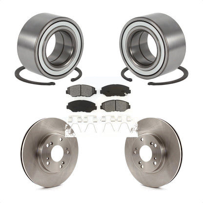 Wheel Bearing Disc Brake Rotors And Semi-Metallic Pads Front Kit For Honda CR-V