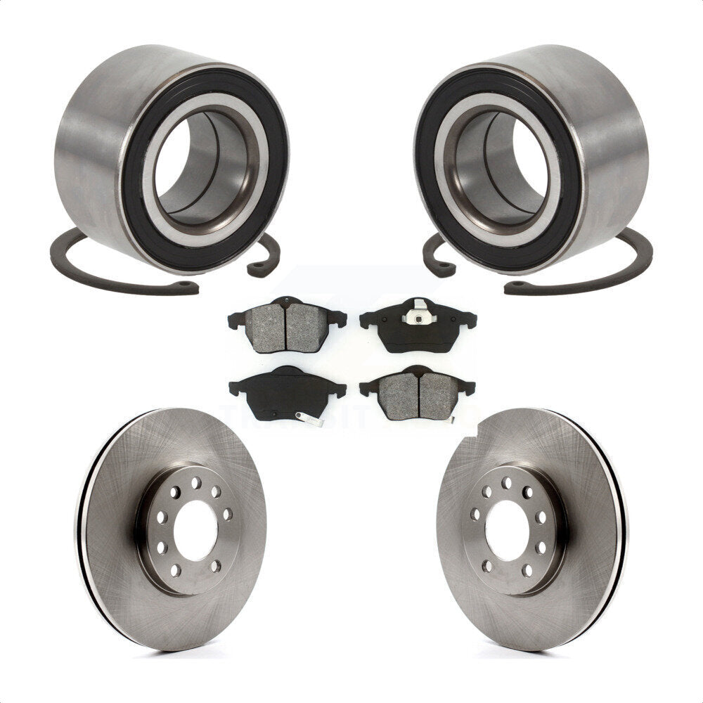 Wheel Bearing Brake Rotor & Pad Front Kit For Saab Saturn 9-3 L200 L300 9-5 L100