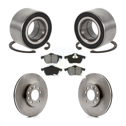 Wheel Bearing Brake Rotor & Pad Front Kit For Saab Saturn 9-3 L200 L300 9-5 L100