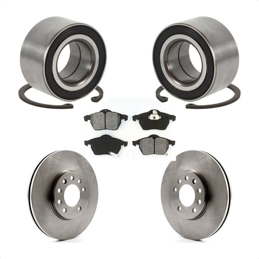 Wheel Bearing Brake Rotor & Pad Front Kit For Saab Saturn 9-3 L200 L300 9-5 L100