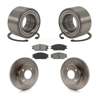 Wheel Bearing Disc Brake Rotors And Pads Front Kit For 2000-2005 Hyundai Accent