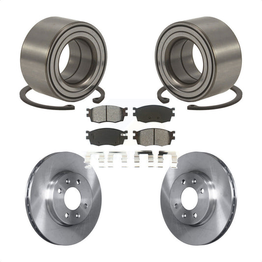 Wheel Bearing Disc Brake Rotor And Pad Front Kit For Hyundai Accent Kia Rio Rio5
