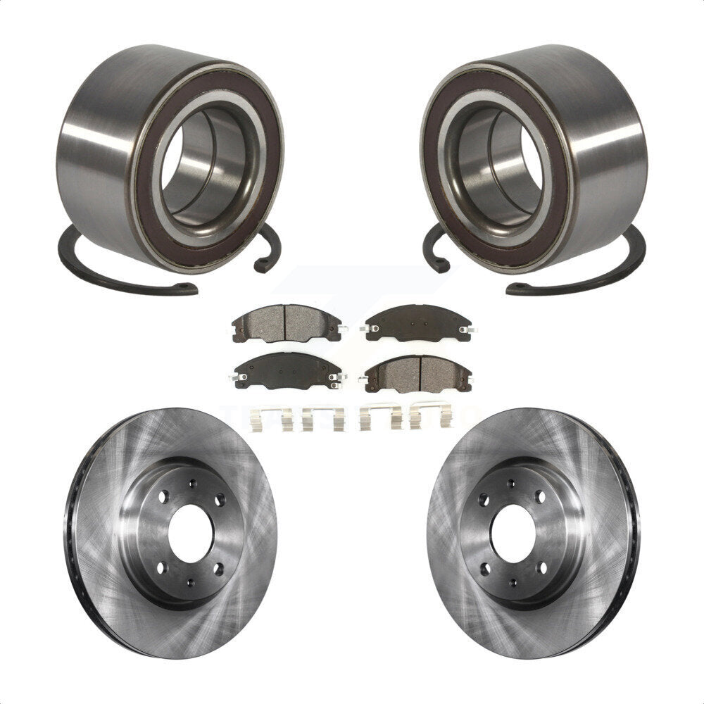 Wheel Bearing Disc Brake Rotors And Pads Front Kit For 2008-2011 Ford Focus