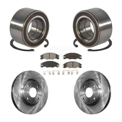 Wheel Bearing Disc Brake Rotors And Pads Front Kit For 2008-2011 Ford Focus