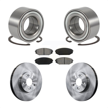 Wheel Bearing Disc Brake Rotors And Pads Front Kit For 1999-2004 Honda Odyssey
