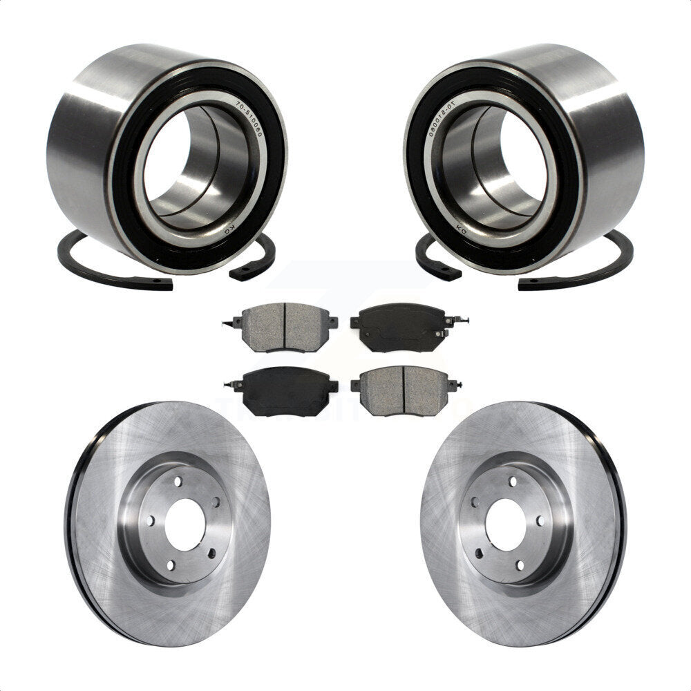Wheel Bearing Disc Brake Rotors And Pads Front Kit For Nissan Altima Maxima