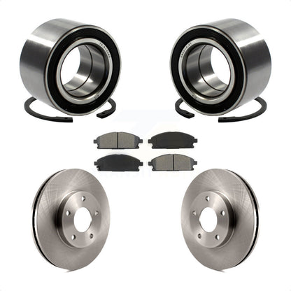 Wheel Bearing Disc Brake Rotors And Pads Front Kit For 2005-2006 Nissan X-Trail
