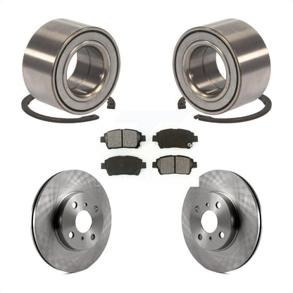 Wheel Bearing Disc Brake Rotors And Pads Front Kit For 2001-2005 Toyota Echo