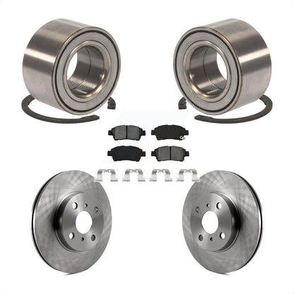 Wheel Bearing Disc Brake Rotor And Pad Front Kit For 2000 Toyota Echo From 08 00