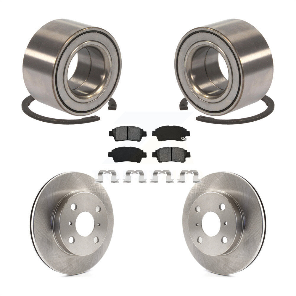 Wheel Bearing Disc Brake Rotors And Pads Front Kit For 2000 Toyota Echo To 08 00