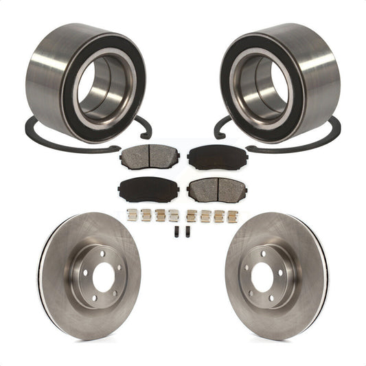 Wheel Bearing Disc Brake Rotors And Pads Front Kit For Ford Edge Lincoln MKX