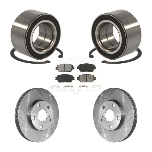 Wheel Bearing Disc Brake Rotor And Semi-Metallic Pads Front Kit For Toyota Camry