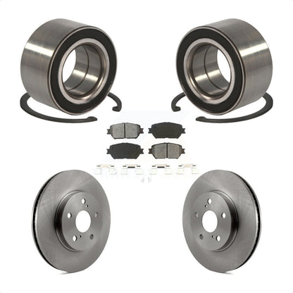 Wheel Bearing Disc Brake Rotor And Semi-Metallic Pads Front Kit For Toyota Camry