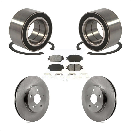 Wheel Bearing Disc Brake Rotor And Semi-Metallic Pads Front Kit For Toyota Camry