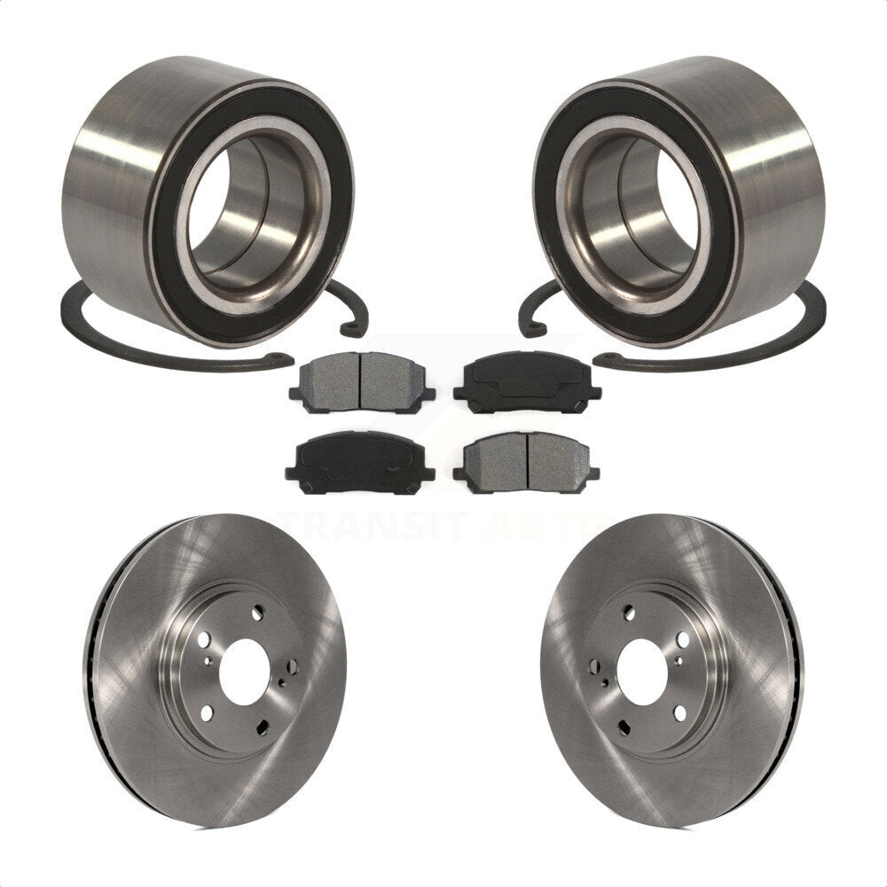 Wheel Bearing Disc Brake Rotors And Pads Front Kit For Toyota Highlander