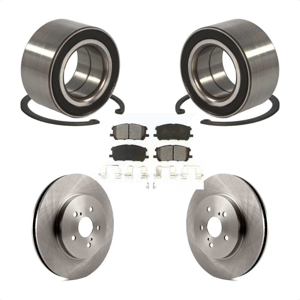 Wheel Bearing Brake Rotor Pads Front Kit For Lexus RX350 RX330 Toyota Highlander