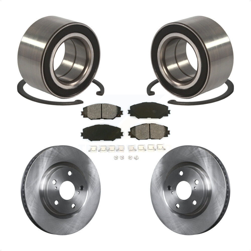 Wheel Bearing Disc Brake Rotor And Pads Front Kit For Toyota Matrix Pontiac Vibe