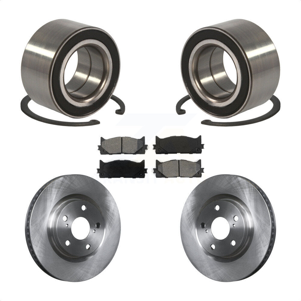Wheel Bearing Disc Brake Rotor Pad Front Kit For Toyota Camry Lexus ES350 Avalon