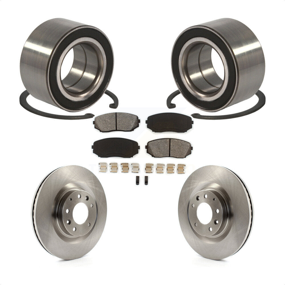 Wheel Bearing Disc Brake Rotors And Pads Front Kit For 2007-2015 Mazda CX-9