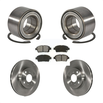 Wheel Bearing Disc Brake Rotors And Pads Front Kit For 2001-2003 Toyota Prius