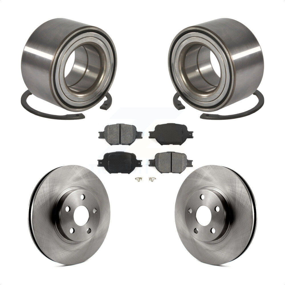 Wheel Bearing Disc Brake Rotors And Pads Front Kit For Toyota Celica Scion tC