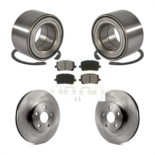 Wheel Bearing Brake Rotor & Pad Front Kit For Toyota Corolla Matrix Pontiac Vibe