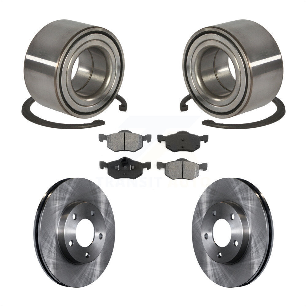 Wheel Bearing Brake Rotor & Pads Front Kit For Ford Escape Mazda Tribute Mercury