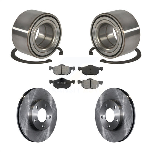 Wheel Bearing Brake Rotor & Pads Front Kit For Ford Escape Mazda Tribute Mercury