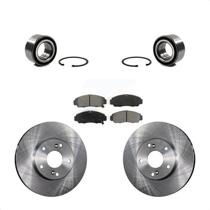 Wheel Bearing Disc Brake Rotor And Semi-Metallic Pads Front Kit For Honda Accord