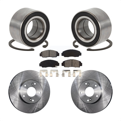 Wheel Bearing Disc Brake Rotors And Pads Front Kit For Honda Accord Acura CSX