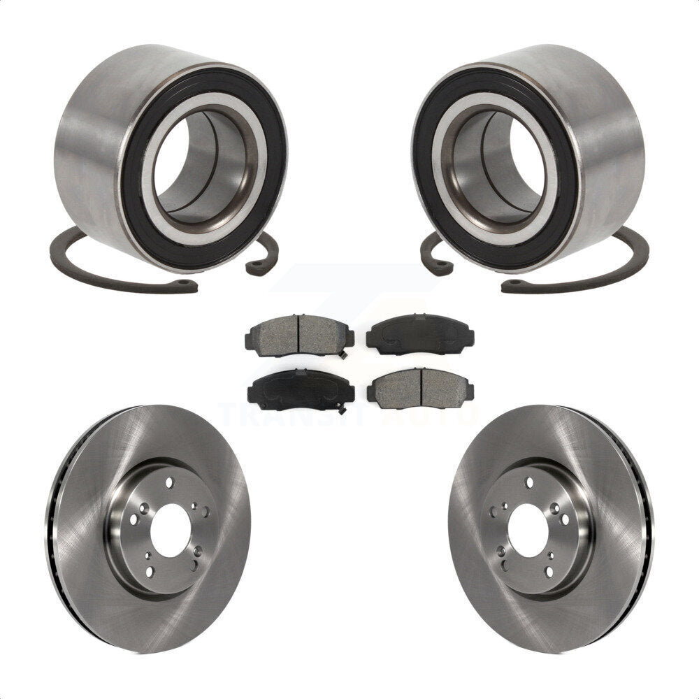 Wheel Bearing Disc Brake Rotor Pad Front Kit For Acura TL Automatic transmission