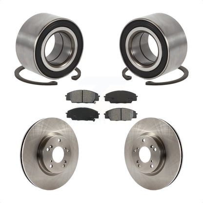 Wheel Bearing Disc Brake Rotors And Pads Front Kit For Honda Civic Acura CSX