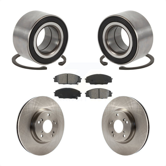 Wheel Bearing Disc Brake Rotors And Pads Front Kit For Honda Civic Acura CSX