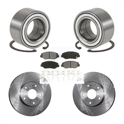 Wheel Bearing Disc Brake Rotor And Pads Front Kit For 2003-2011 Honda Element EX